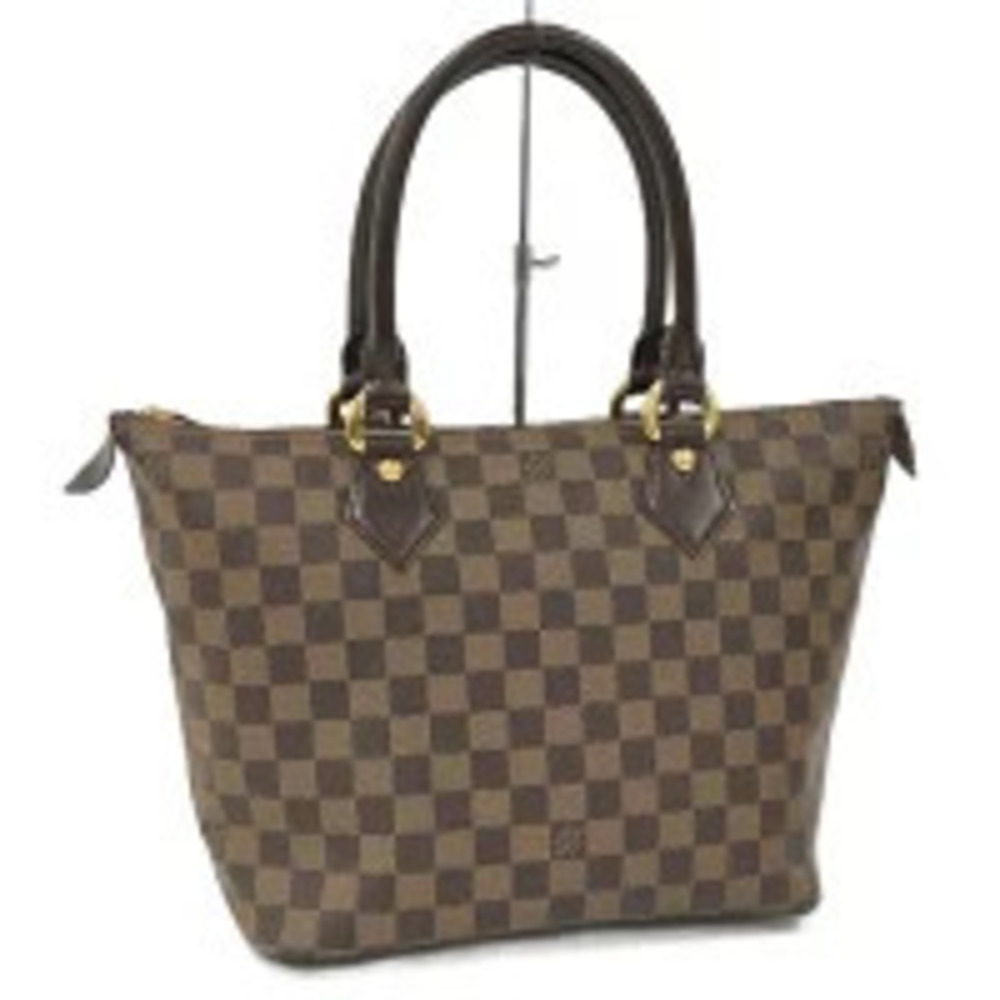 LOUIS VUITTON Saleya Handbag Damier Ebene Brown